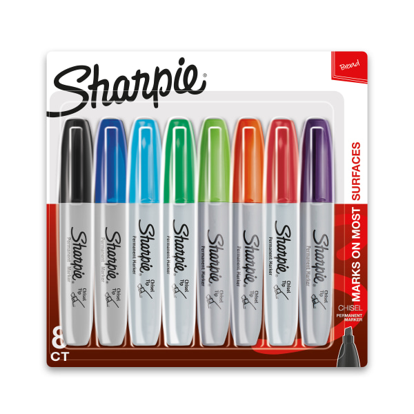 Sharpie Broad Chisel 8ct 8-col