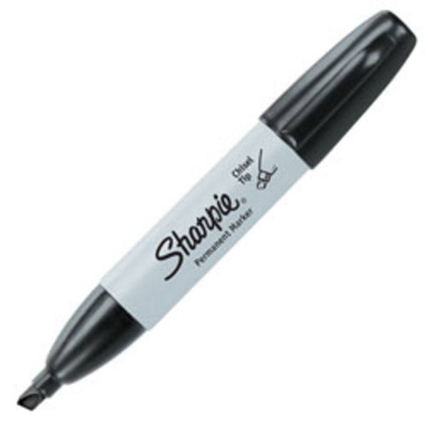 Sharpie Broad Chisel Blac BULK
