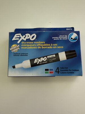 Expo Markers Black 4pk.