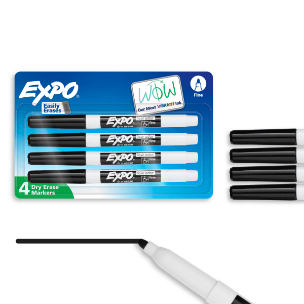Expo Low Odor 4 Black Fine Tip