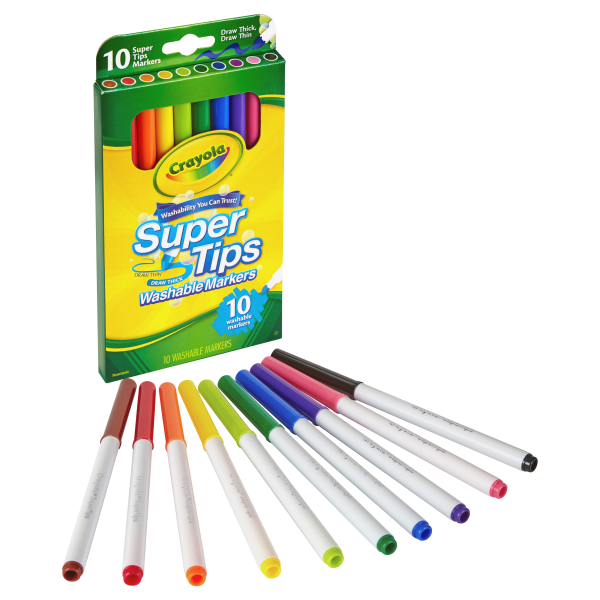 Marker Wshbl Super Tips, 10ct.