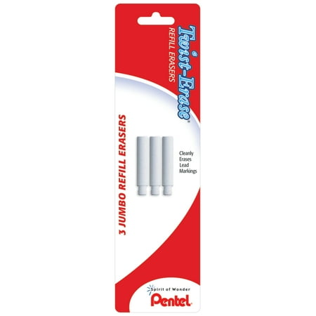 Pentel Twist Eraser Refill 3pk