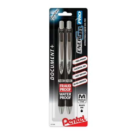 EnerGel PRO Metal Tip BLK 2pk.
