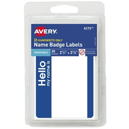 Avery "Hello My Name Is" Badge