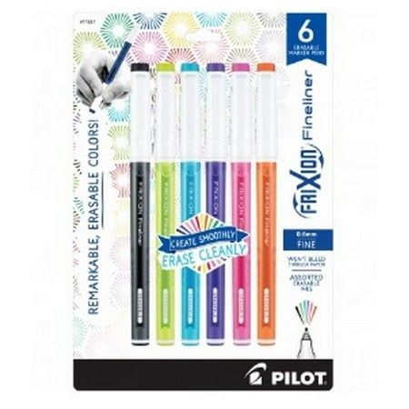 Pilot Frixion Fineliners 6pk.
