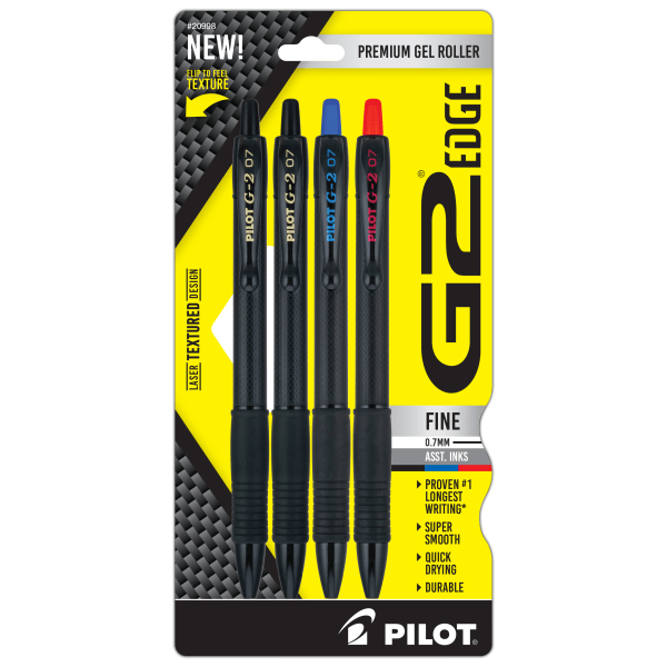 Pilot G2 Edge B-BL-R Fine 4pk.