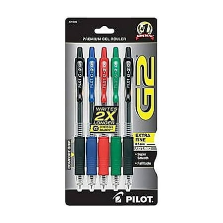 Pilot G2 0.5 Office Colors 5pk