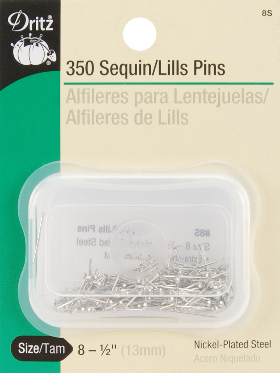Sequin Pins   Size 8 350/Pkg