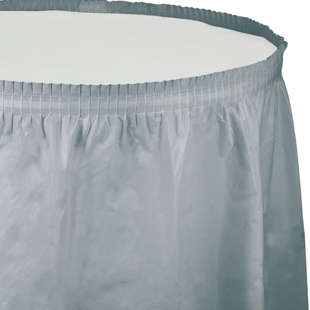 Tableskirt Silver 14' x 29"
