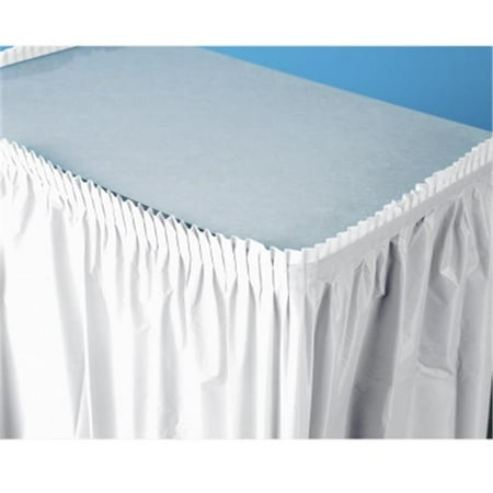 Tableskirt White 14' x 29"