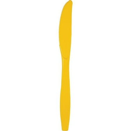 Plastic Knife 24 Yellow School