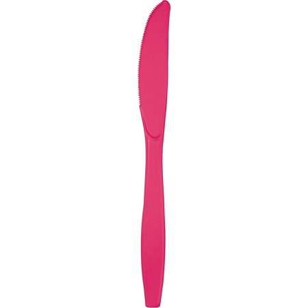Plastic Knife 24ct Hot Magenta
