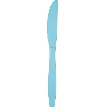 Plastic Knife 24ct Pastel Blue