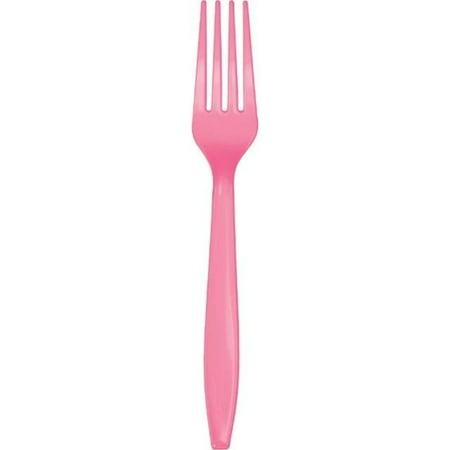 Plastic Fork 24ct Candy Pink
