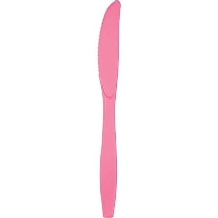 Plastic Knife 24ct Candy Pink
