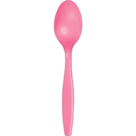 Plastic Spoon 24ct Candy Pink