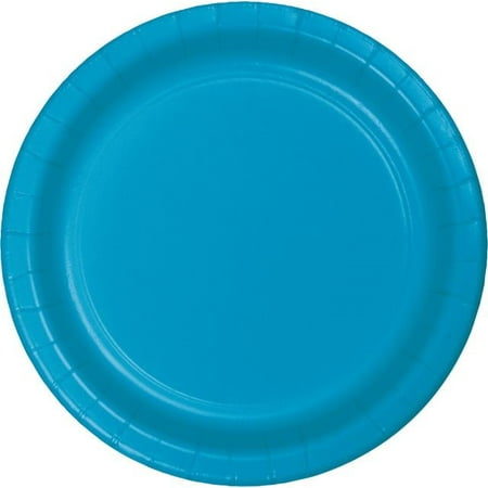 7" Paper Plate Turquoise
