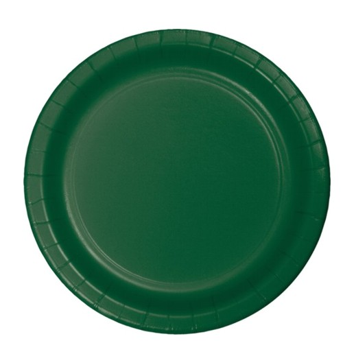 9" Paper Plate Hunter Green 24