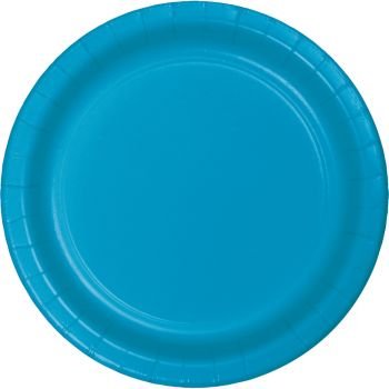 9" Paper Plate Turquoise 24ct