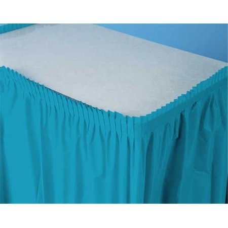Tableskirt Turquoise 14' x 29"