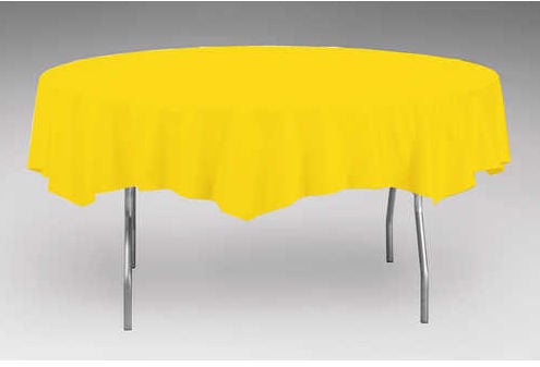 Paper/Poly TC 82" Round Yellow