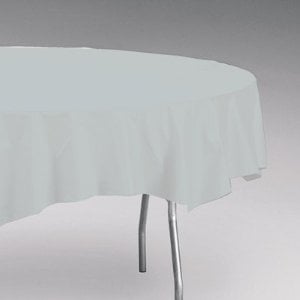 Paper/Poly TC 82" Round Silver