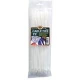 Cable Ties 8" Wht 40Lb 100pk