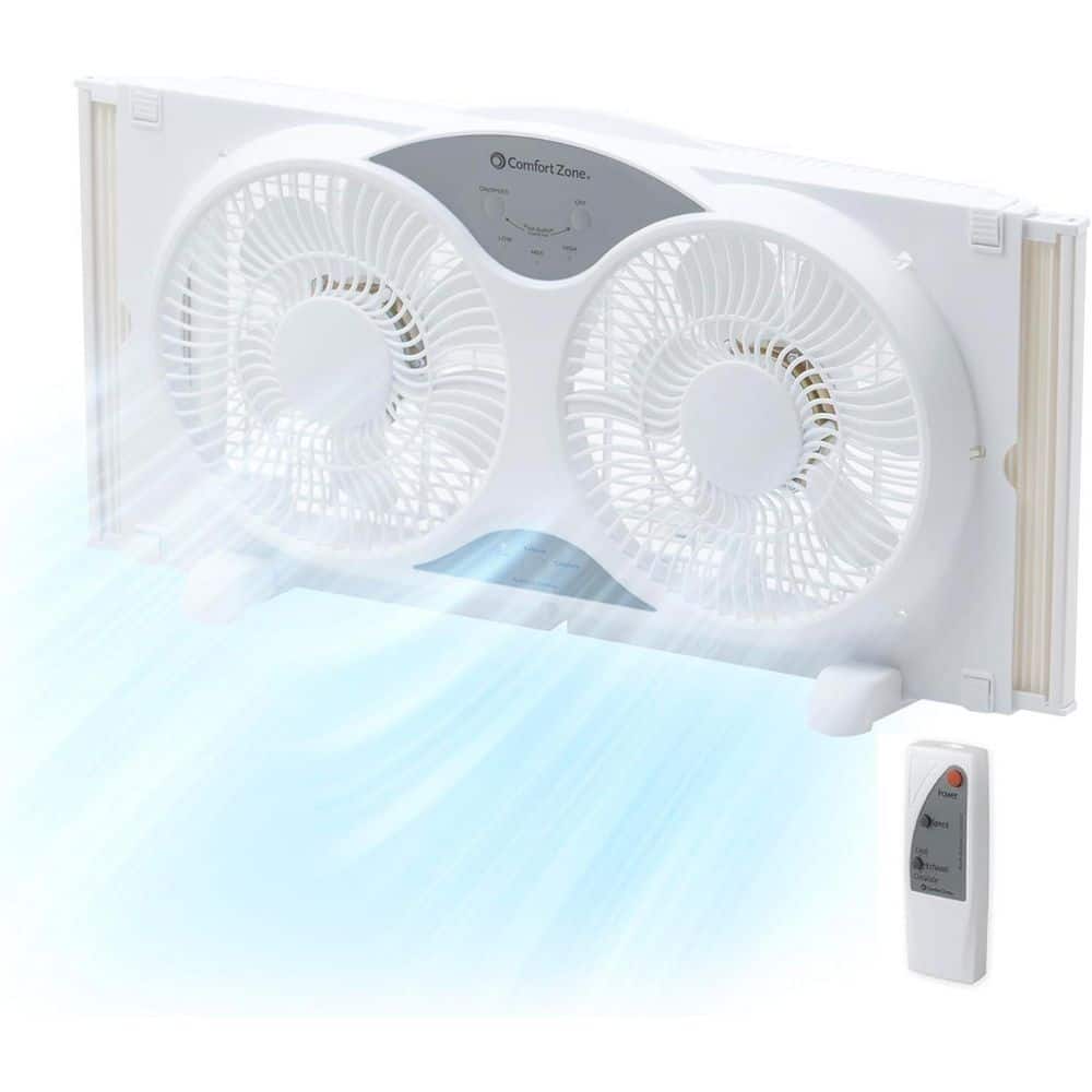 Twin Window Fan 9" Reversible