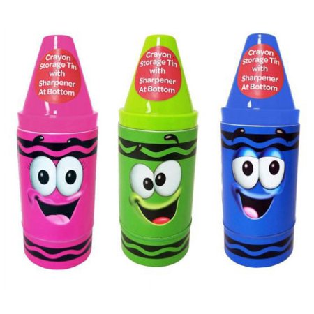 Crayon Storage Tin w/Sharpener