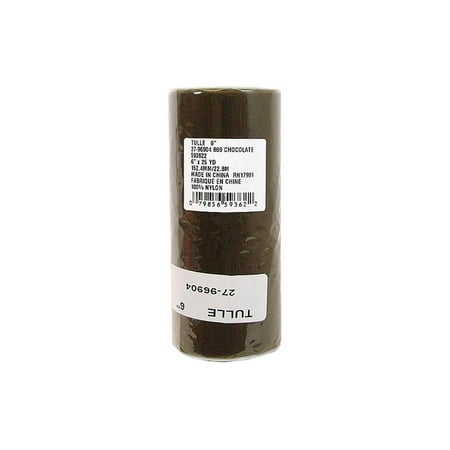 Tulle Choclate 6" 25Yd.