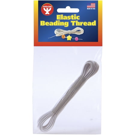 Elastic Cord Beading White 4yd