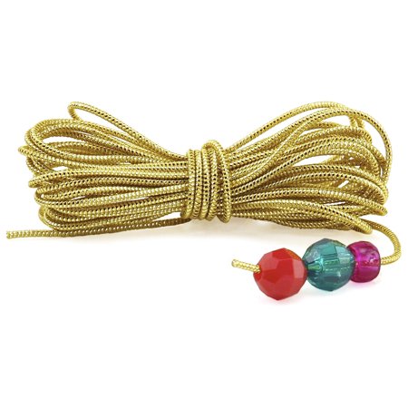 Elastic Cord Beading Gold 3yd