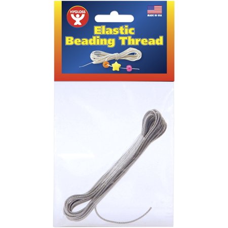 Elastic Cord Beading Silver 3y