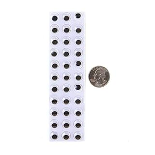 Wiggle Eyes-Black-10mm-Adhesiv