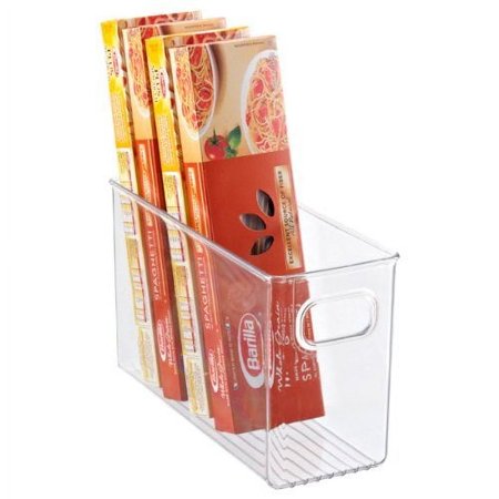 Bin 10x4x6 w/Handle Clear