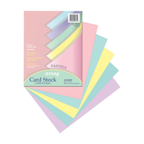 Card Stock Pastel 65 LB 100ct