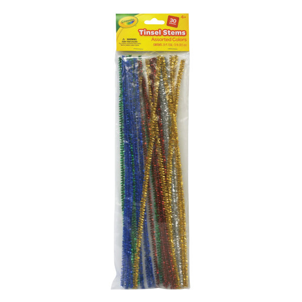 Chenille Stems Tinsel Multi 25