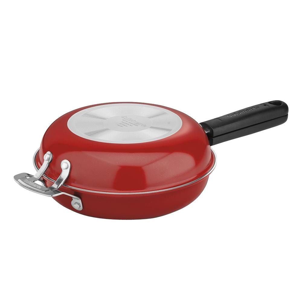 Double Frying Pan 10" RED Cuis