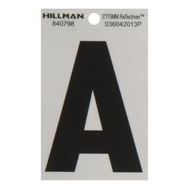 3" Reflective "A"