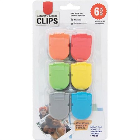 Locker Clips Magnetic Assorted
