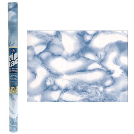 Zip-Tac Marble Blue 3yds.