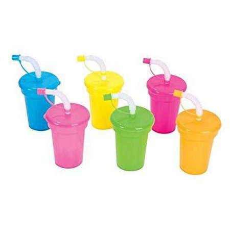 Sipper Cup Neon 6oz. 12ct