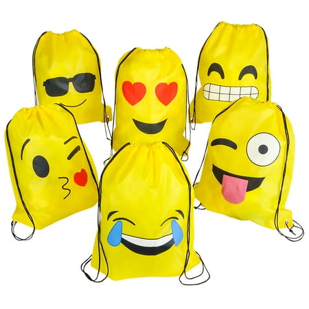 Emoticon Drawstring Backpack