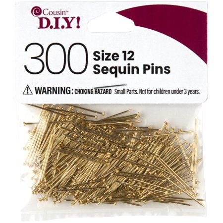 Sequin Pins #12-.75" 300c GOLD