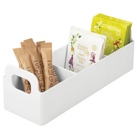 Tea Organizer WHT 3-comp +Hndl