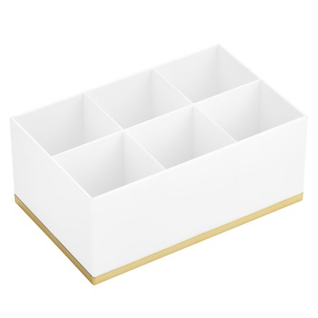 Cosmetic Organizer 6-comp Wht/