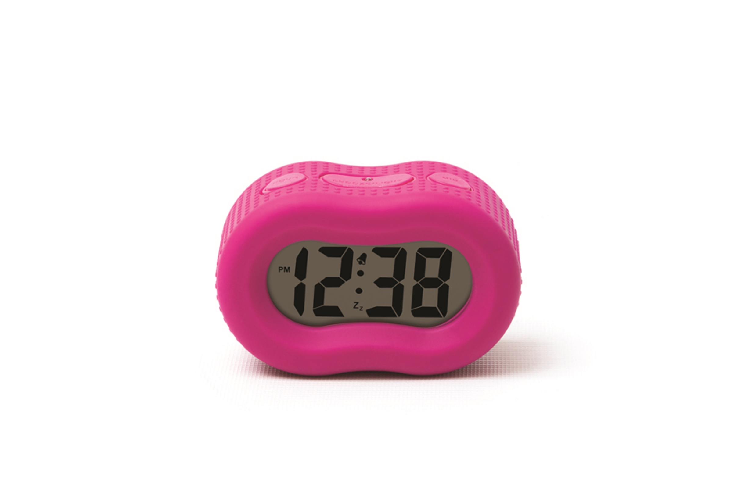 Alarm Clock Soft Rubber Pink
