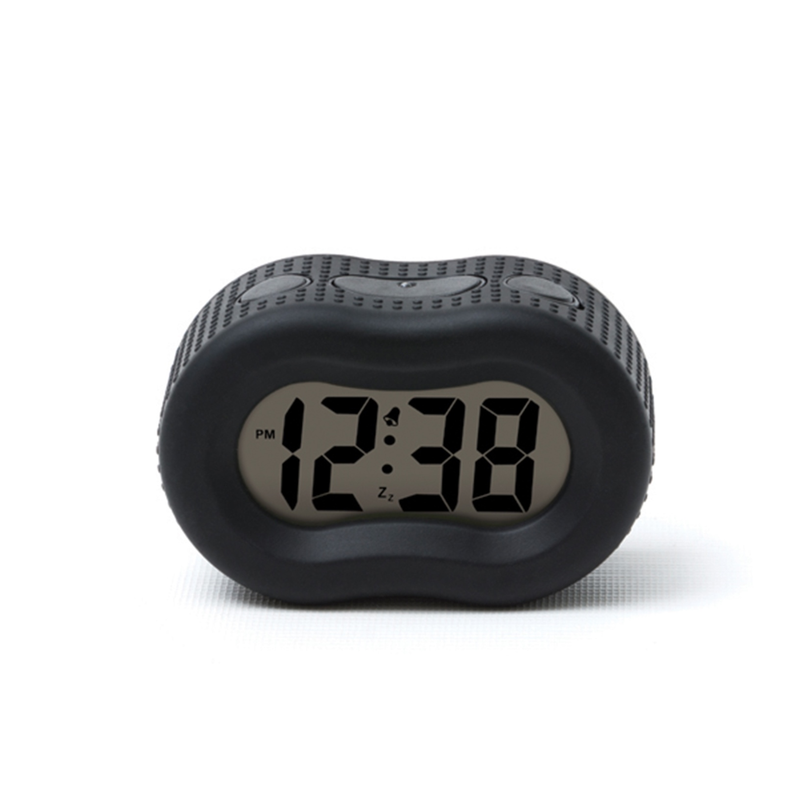 Alarm Clock Soft Rubber Black