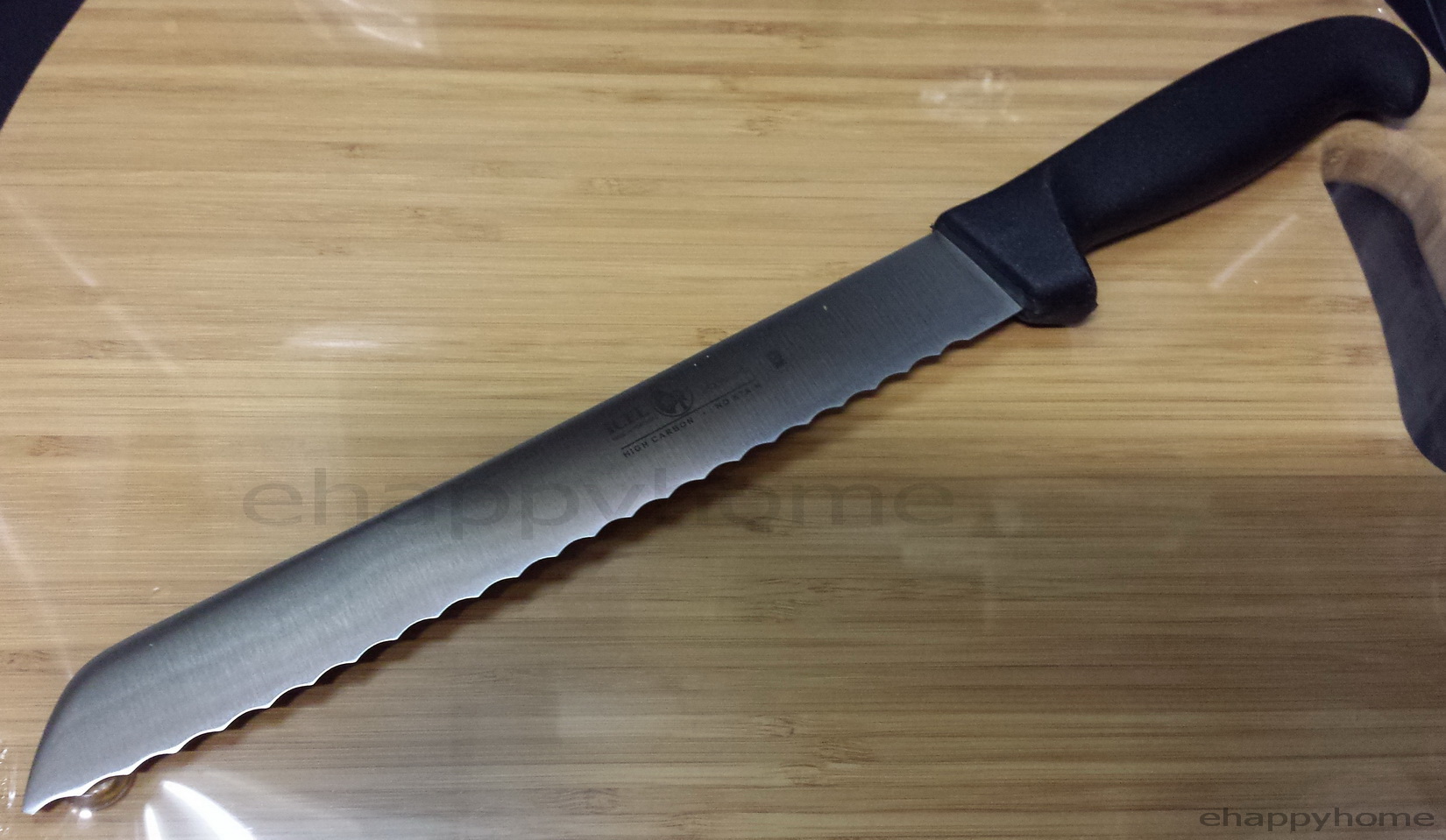 Bread Knife Serrated Black