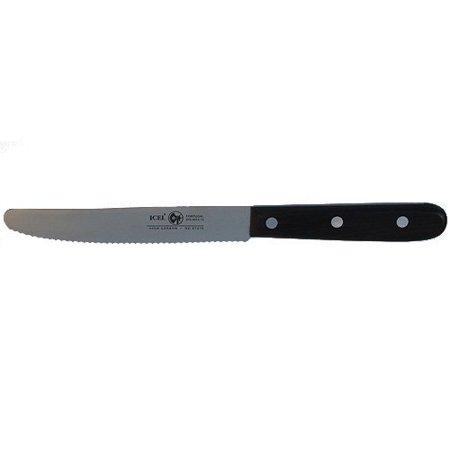 Wood Handle 5" Round Serrated